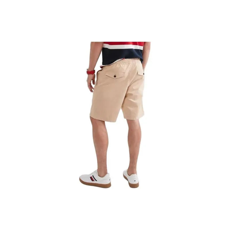 Tommy Hilfiger Solid Twill 9' Short Pants & Shorts Clayed Pebble Casual Shorts Men's Beige-1