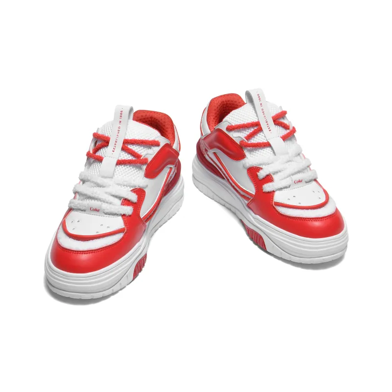 Coca Cola Anti Slip Wear Resistant Low Top Skateboard Shoes Unisex-9
