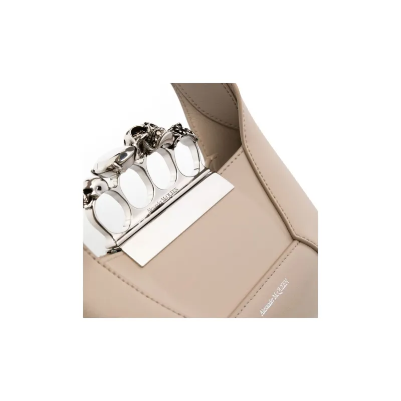 Alexander McQueen Calfskin Handbag Mini Women's Camel-2