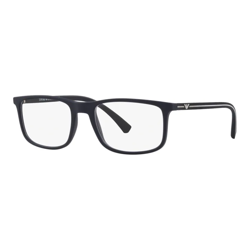 EMPORIO ARMANI Plastic Square Eyeglass Frames Men's Black-0