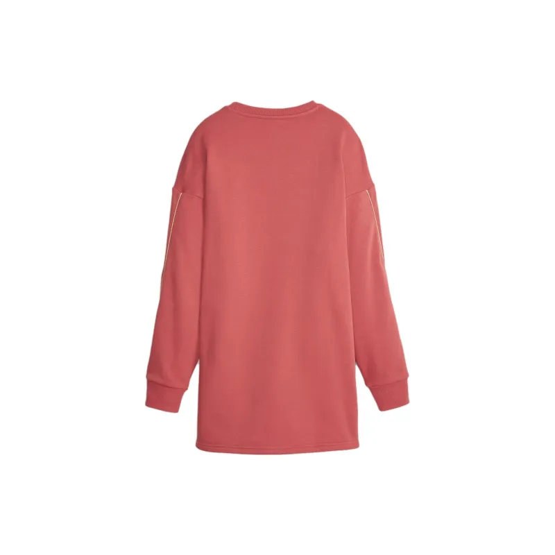 PUMA T-shirt Long ESS+ Minimal Gold Femme Sweatshirt Women's Sky Red-1