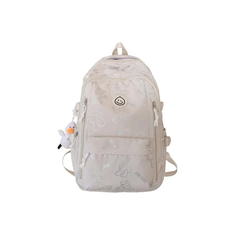 NIGEER Nylon Backpack Regular Women's Black/White/Blue/Pink/Green-3