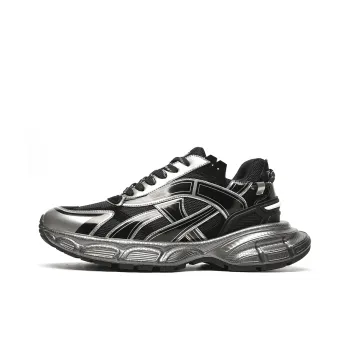 TRUMPPIPE Cushioning Height Increasing Low Top Chunky Sneakers Men's Black