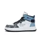 White Dark Blue Light Blue