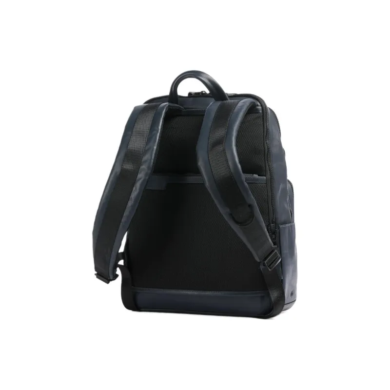 PIQUADRO Leather Backpack Regular Unisex Blue-2