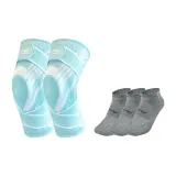 Turquoise+3 Pack Socks Gray