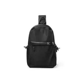 SEPTWOLVES PU Shoulder Bag Biker Bag Cycling Fanny Pack QPL Regular Men's Black