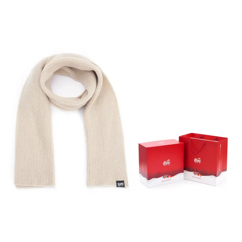 KENMO Knit Scarves Unisex Black/Khaki/Green-23