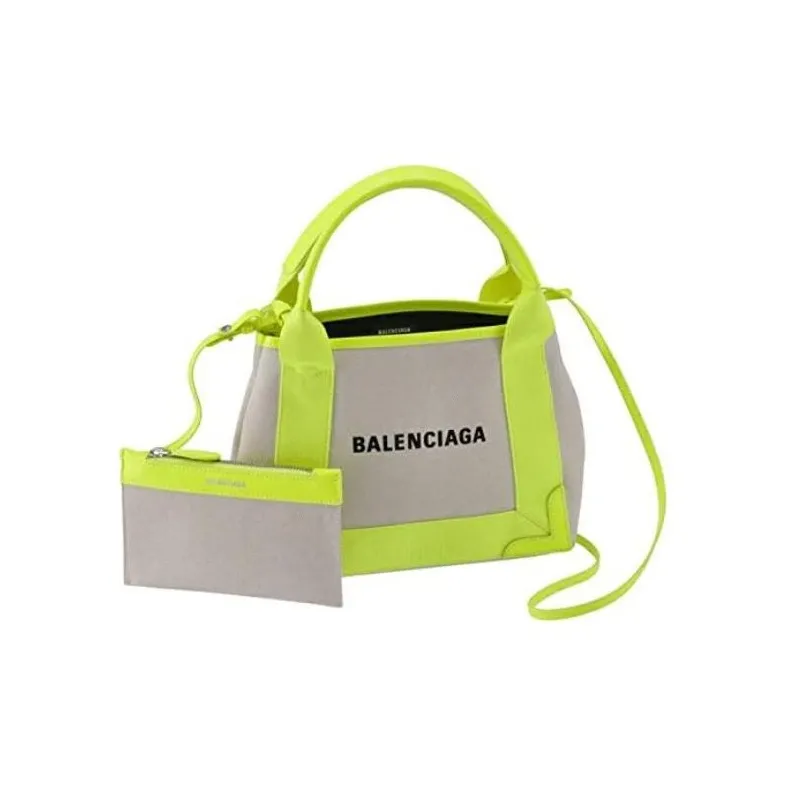 Balenciaga Canvas Bag, Crossbody Bag, Handbag Women's Yellow-2