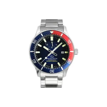 ORIENT STAR Automatic Mechanical Movement Steel Strap Watch Men's Watches Blue Dial