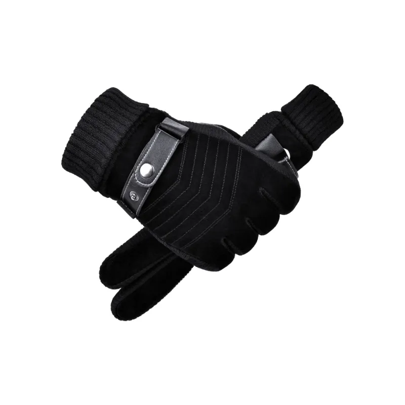 HLA Pigskin Leather, Polyester Fiber Gloves Men's-1