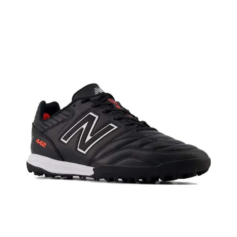 New Balance 442 Pro Tf V2 Black White Team Red-2