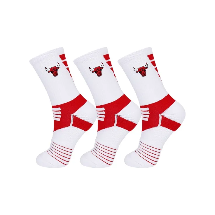 NBA Basketball Socks Men's 3 Pack White-0