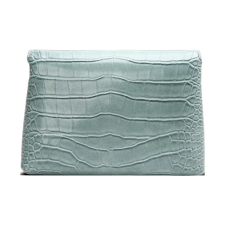 EMPORIO ARMANI Polyurethane Shoulder Bag Women's Turquoise-3