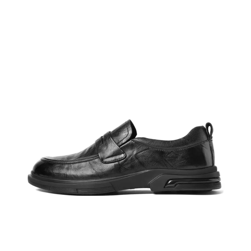 BELLE Dress Shoes Men Low Top Black-0