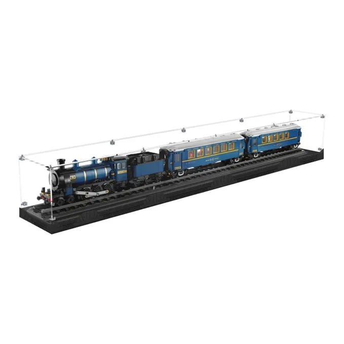 KGBOX Used For LEGO Building Block IDEAS 21344 Orient Express Train Figure Display Case Model Accessories-23