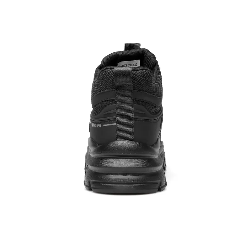 Strongman 3515 Men's Boots Winter Warm Fleece Lined Boots Black Ankle Boots-2