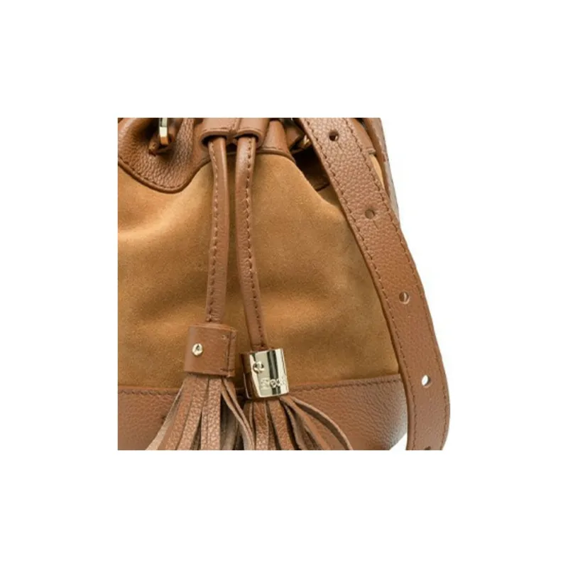 See By Chloe Small Vicki Suede Bucket Bag-4