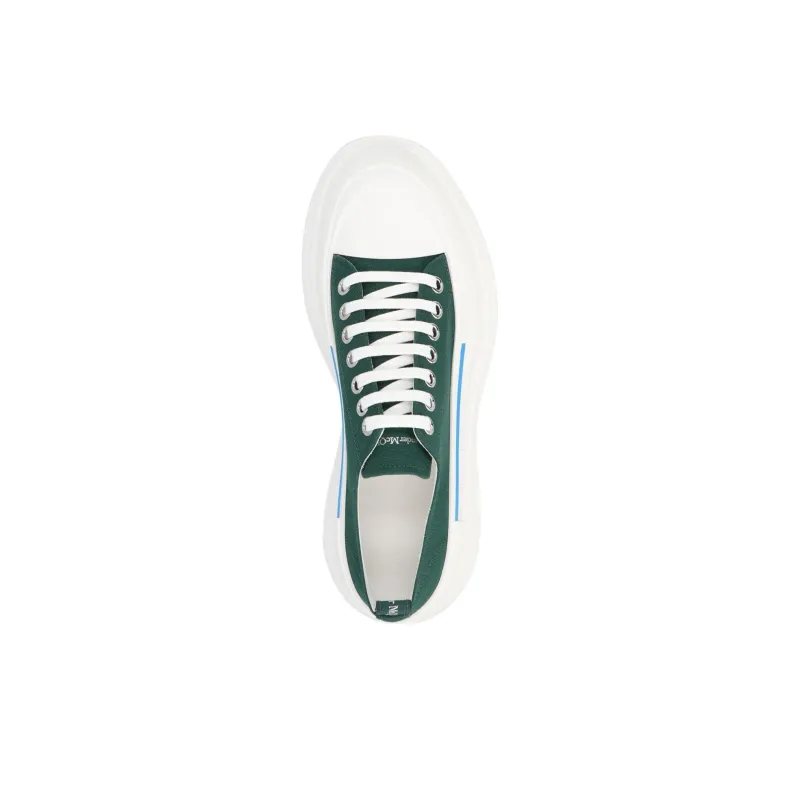 Alexander McQueen Tread Slick Low Sneakers 'Green'-3