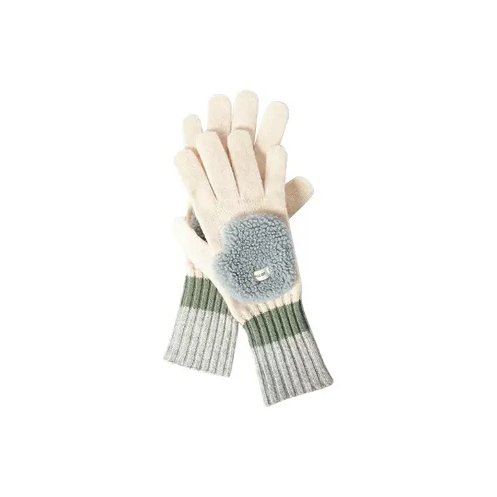 Fancet Studios 100% Sheep Wool Knit Gloves Women's-0