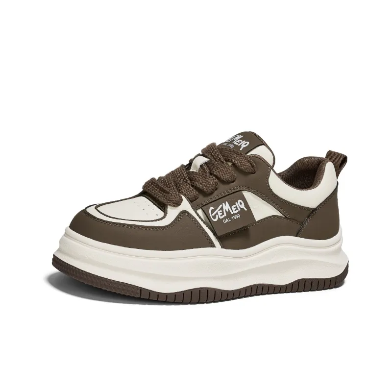 GEMEIQ Skateboard Shoes Women's Low Top Ecru/Beige Black/Beige Brown/Ecru White Fleece Lined/Ecru Black Fleece Lined/Ecru Brown Fleece Lined-6