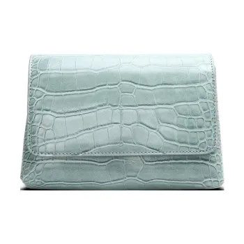 EMPORIO ARMANI Polyurethane Shoulder Bag Women's Turquoise