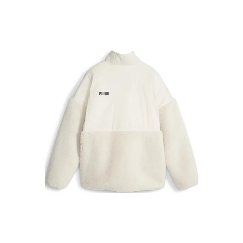 PUMA Sherpa Hybrid Jacket Women's White-1