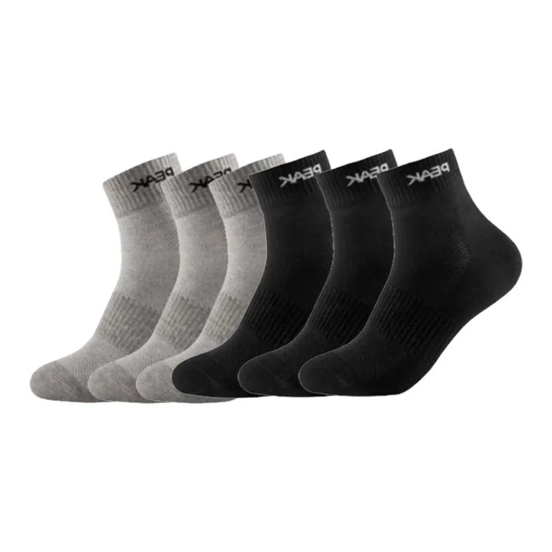 PEAK Mid Calf Socks Unisex 6 Pack-1