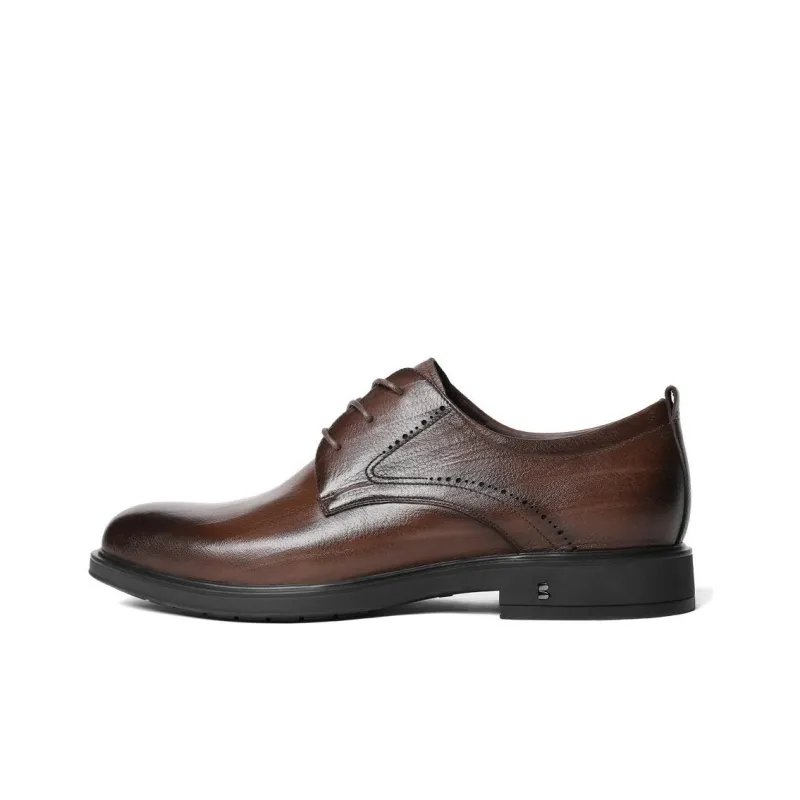 BELLE Dress Shoes Men Low Top Black/Brown-0