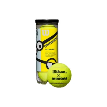 Wilson Minions Tennis Balls Blend Wool Training Ball Indoor Training Ball 6.00 6.86cm Yellow