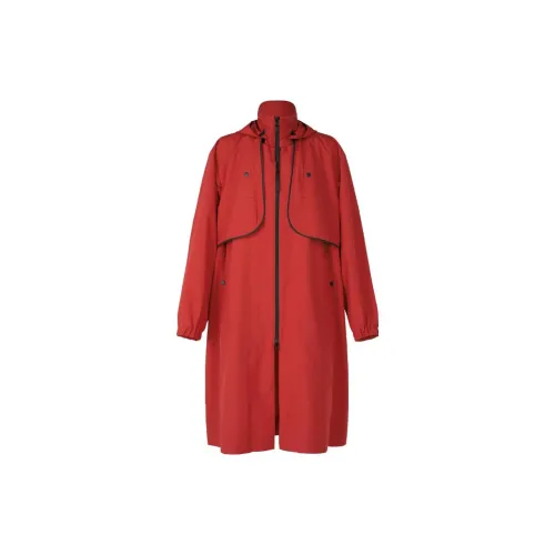 ISSEY MIYAKE Trench Coats Men Red