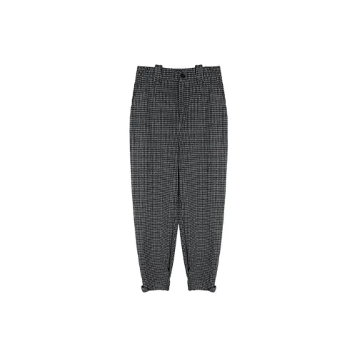 Still quiet Casual Pants Women's Black Check