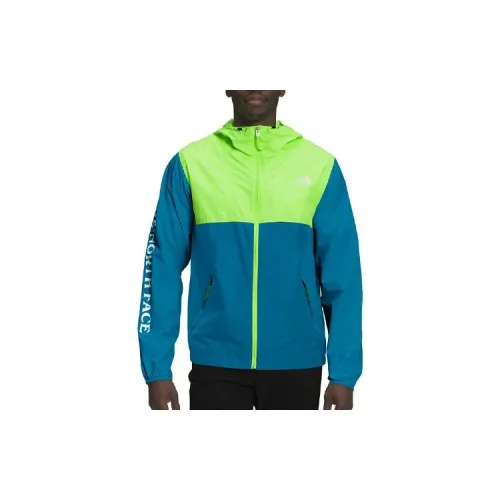 THE NORTH FACE Jackets Men Safety Green/Banff Blue