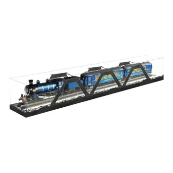 KGBOX Used For LEGO Building Block IDEAS 21344 Orient Express Train Figure Display Case Model Accessories