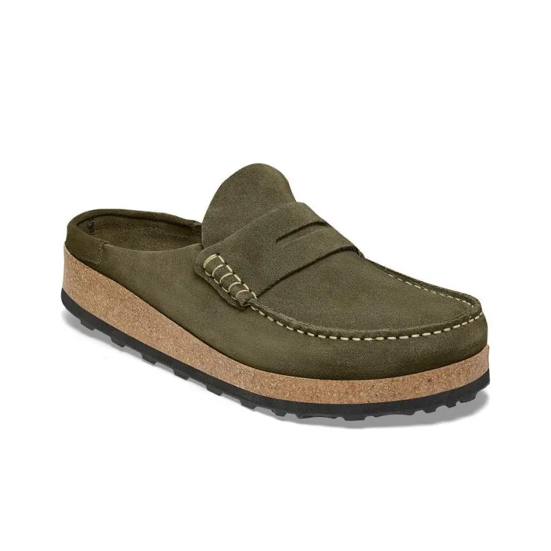 Birkenstock Wrap-toe Slippers Unisex Olive Green Narrow Fit-1