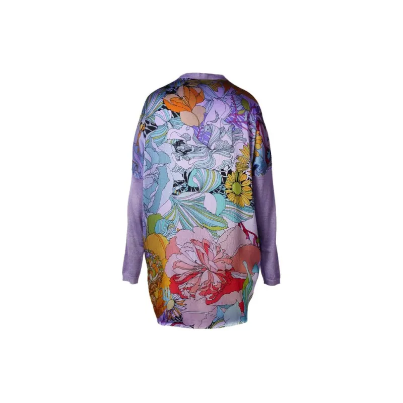 Avant toi Floral-intarsia Cashmere-silk Cardigan-1
