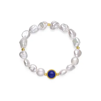 ME LUXE Freshwater Pearl Unique Individual Trendy Bracelet Baroque Style Women's