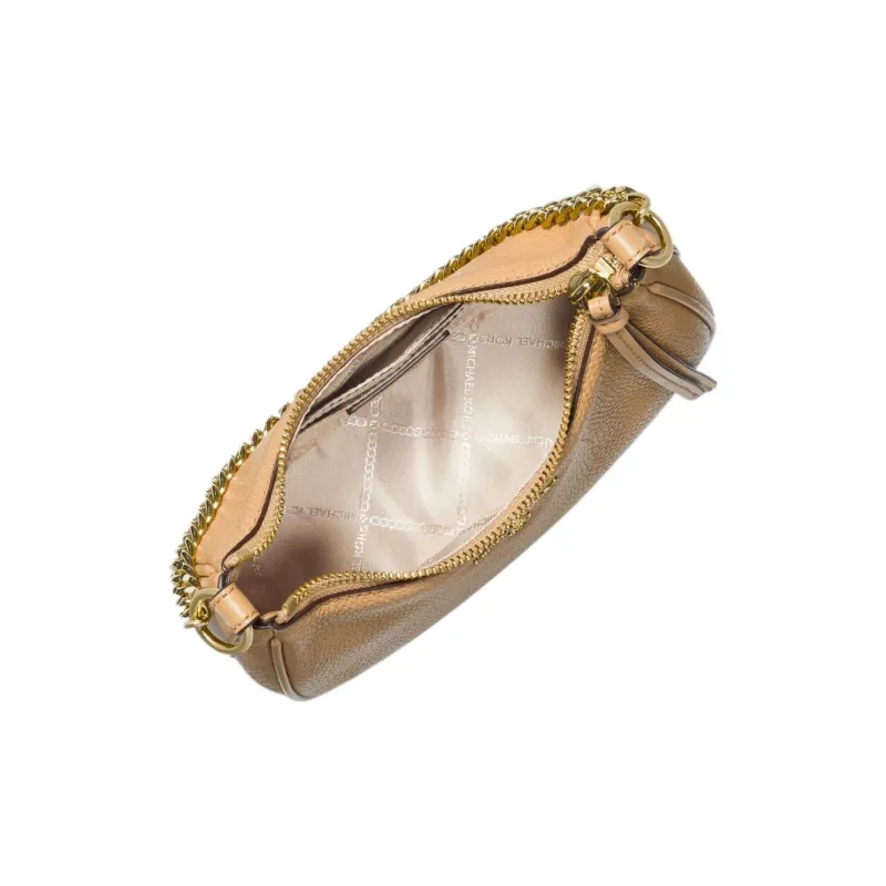 MICHAEL KORS Jet Set Charm Leather One Shoulder Handbags Small Size Women's Light Peanut-1