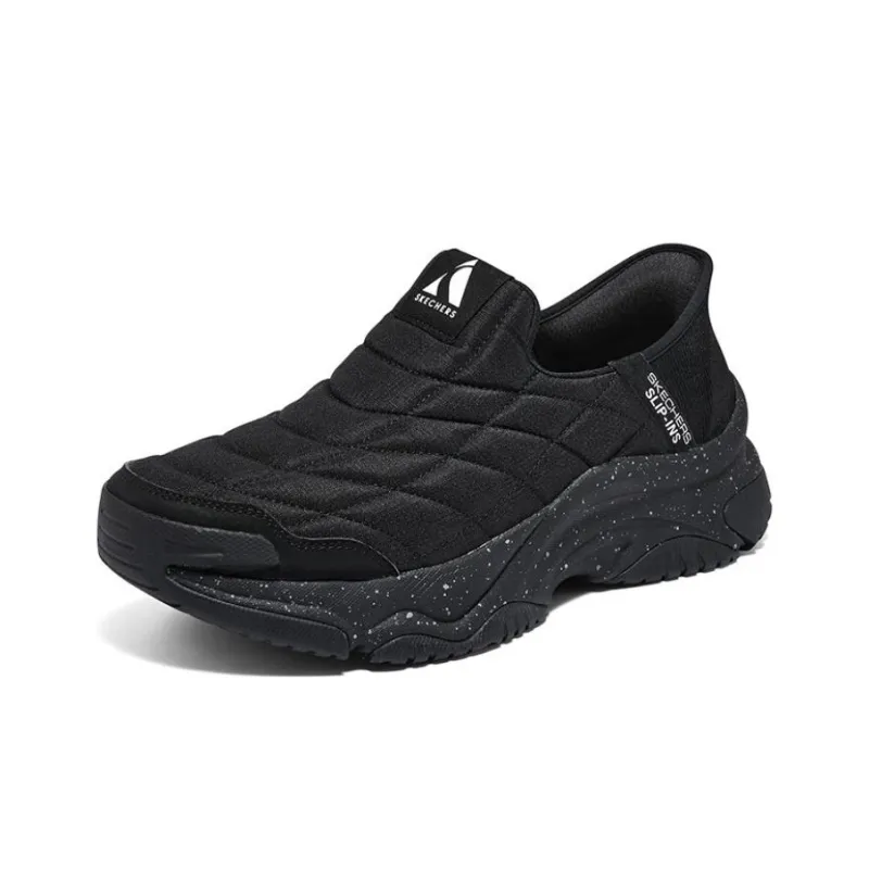 Skechers Street Hands Free Slip Ins Anti Slip Wear Resistant Low Top Casual Shoes Men's Black-1
