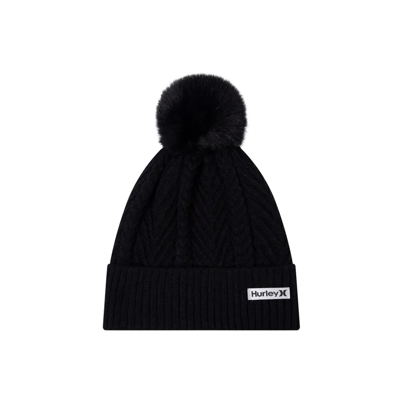 Hurley Knitted Hat Acrylic Cold-Resistant Hat Unisex-0