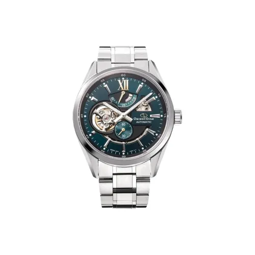 ORIENT STAR Automatic Mechanical Movement Steel Strap Watch Men's Watches Green Dial