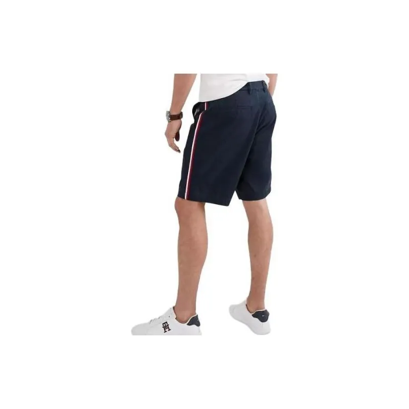 Tommy Hilfiger Signature Stripe 7' Short Pants & Shorts Desert Sky Casual Shorts Men's Marine Blue-1