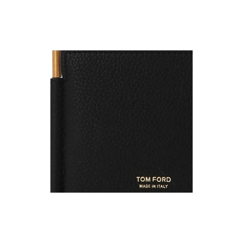TOM FORD Leather Wallet Men's Black-4