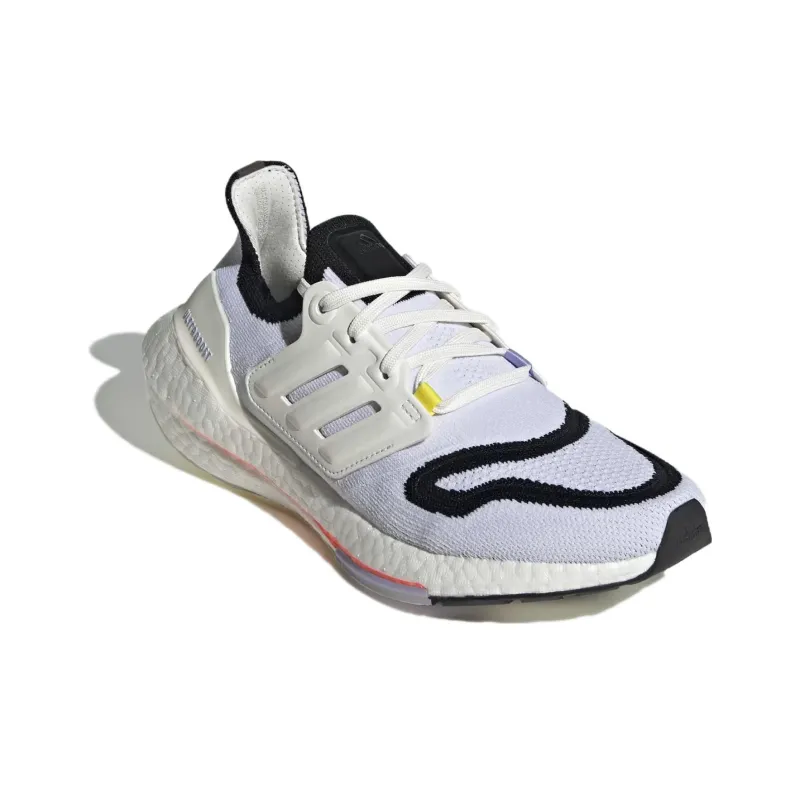 Adidas Ultra Boost 22 White Black Solar Red Women's-2