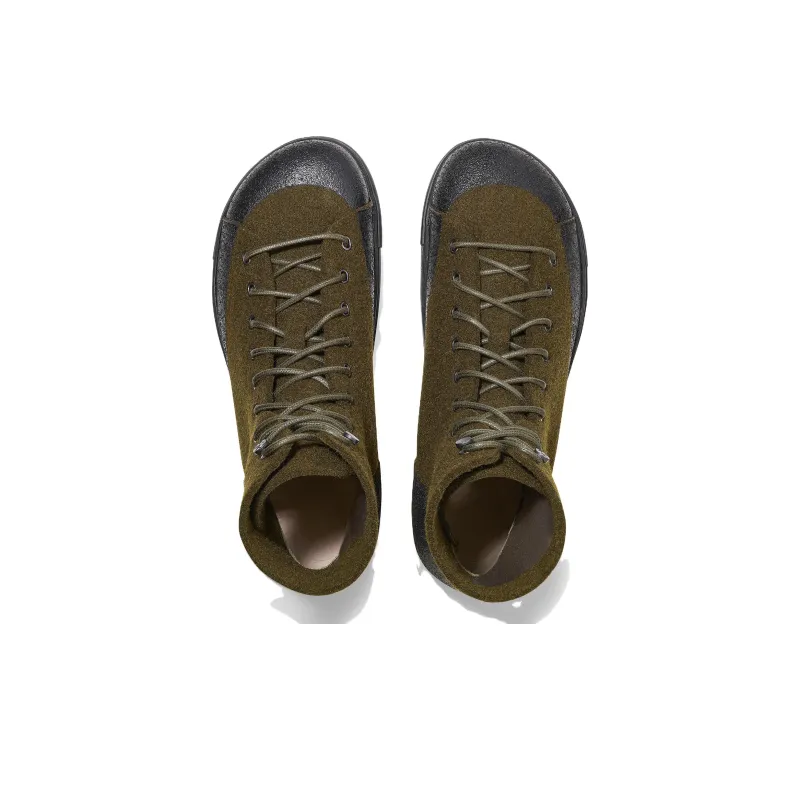 Birkenstock High-Top Skateboard Shoes Unisex Olive Regular-3