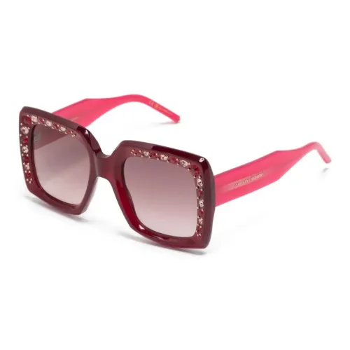 Carolina Herrera Crystal-embellished Square-frame Sunglasses