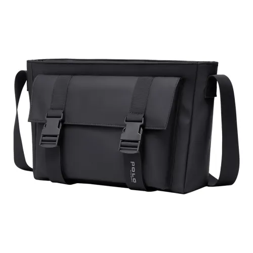 POLO Fabric Crossbody Bag For Men, Sling Bag Shoulder Bag Tubas Men's Black/Light Gray/Green