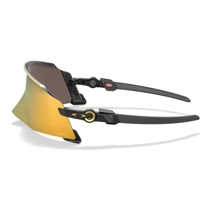 Oakley Plastic Irregular Shape Sunglasses Unisex Black-3