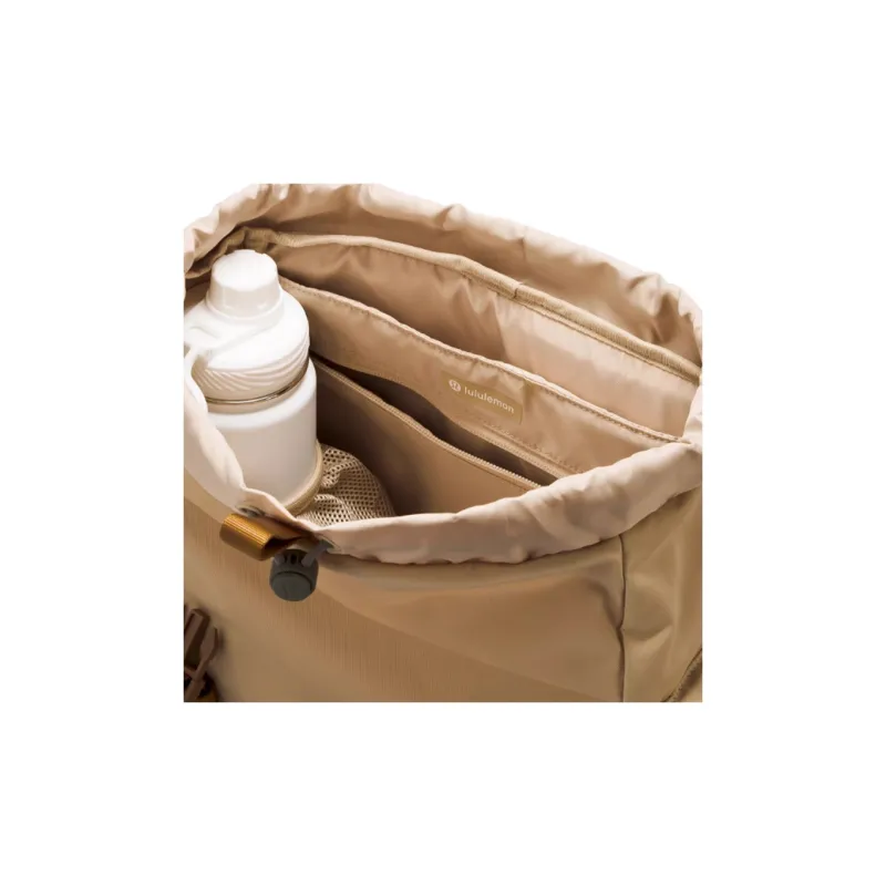 Lululemon Nylon Backpack Mini Unisex Light Camel & Burnt Caramel & Gray Sage-4