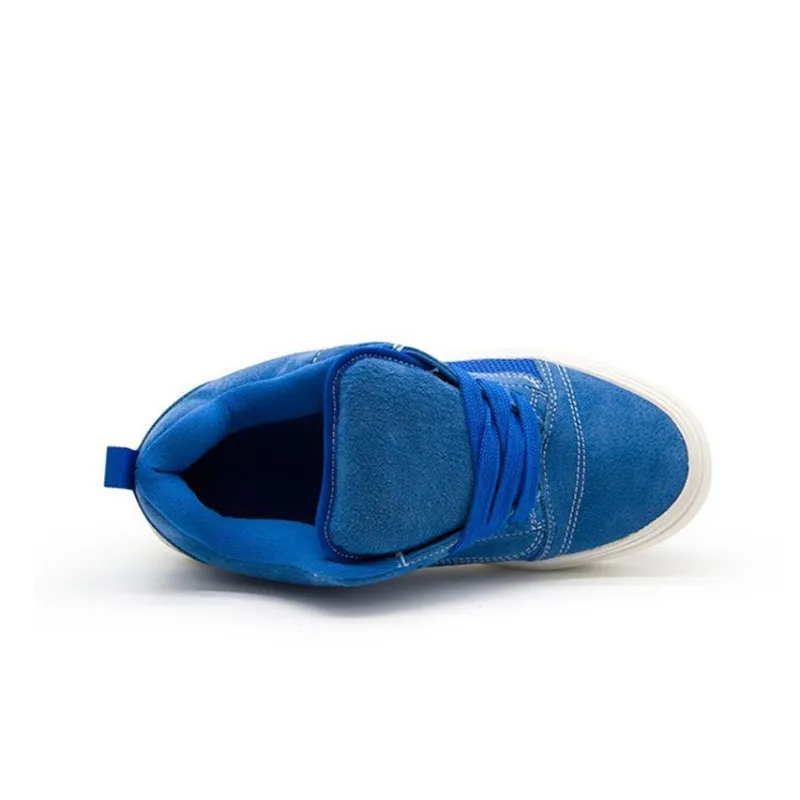 YIBONI Slip Resistant Coverage Low Top Skateboard Shoes Unisex Blue-2